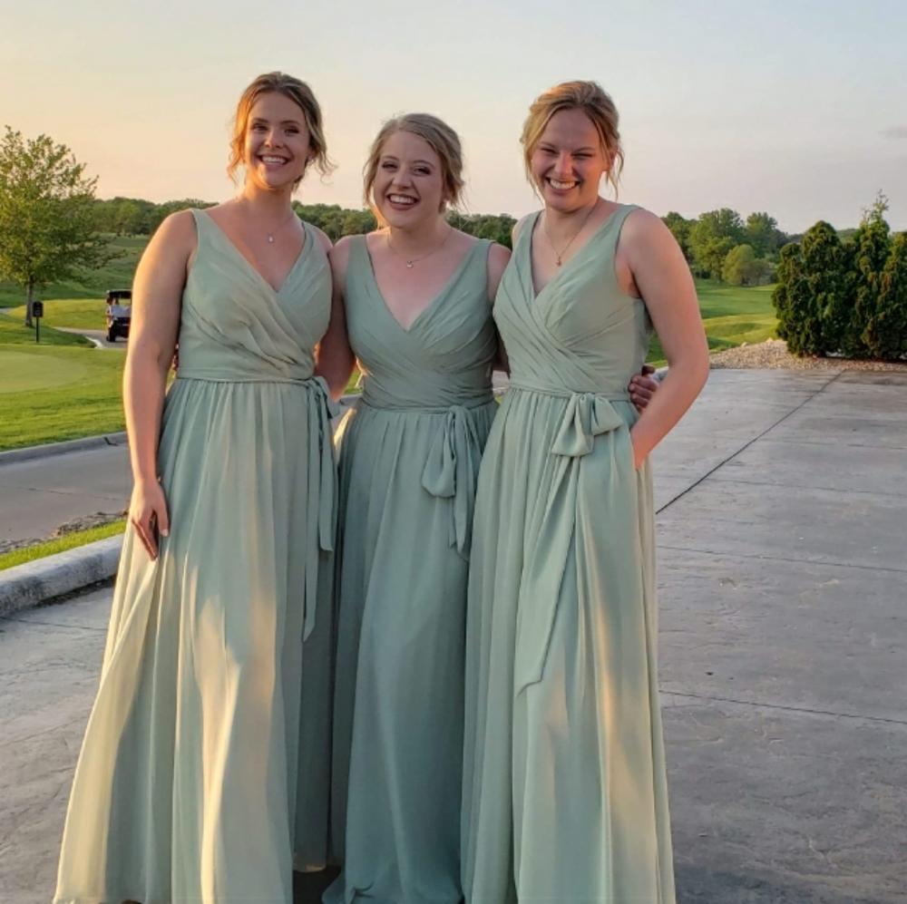 Kennedy Blue Sage Bridesmaid Dress